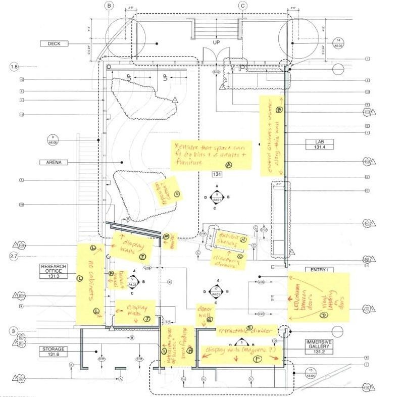 Annotated plan from Mark Horton/Architecture.